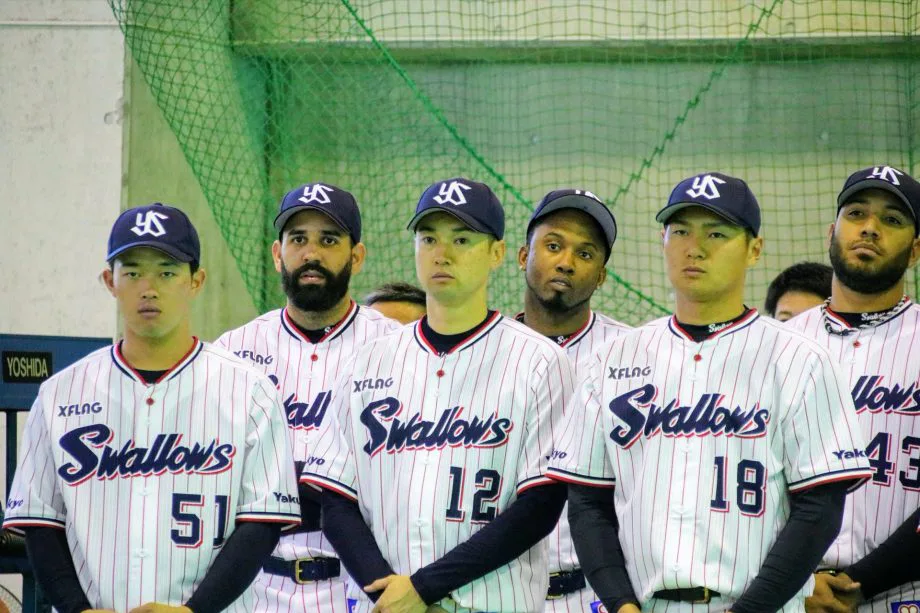 プロ野球 東京ヤクルトスワローズ春季キャンプ歓迎セレモニー スポーツコミッション沖縄