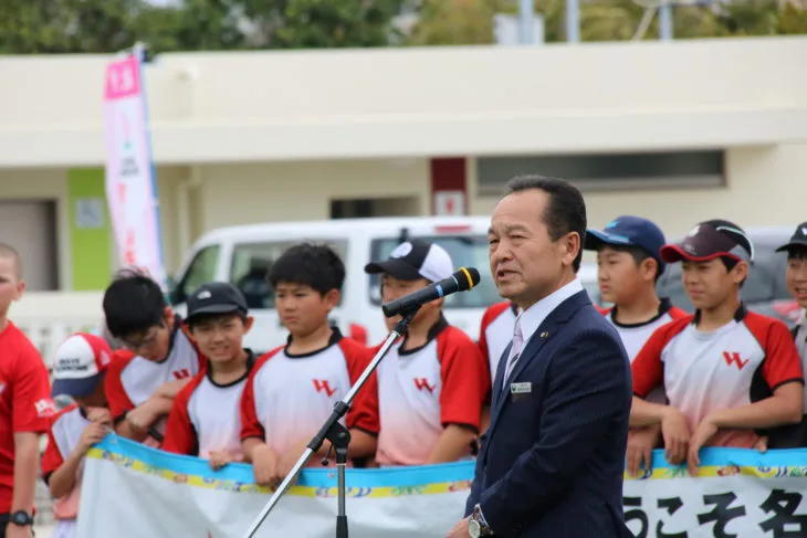 ラグビー】7人制ラグビー男女日本代表名護合宿 歓迎セレモニー