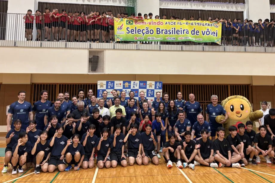 バレーボール】バレーボール女子ブラジル代表歓迎セレモニー